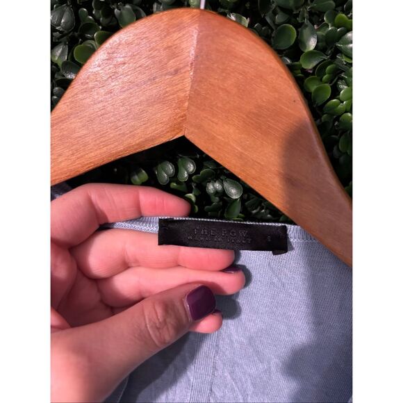 The Row Merino Wool Silk Steel Blue Cardigan Lightweight Sz Small - Picture 3 of 5